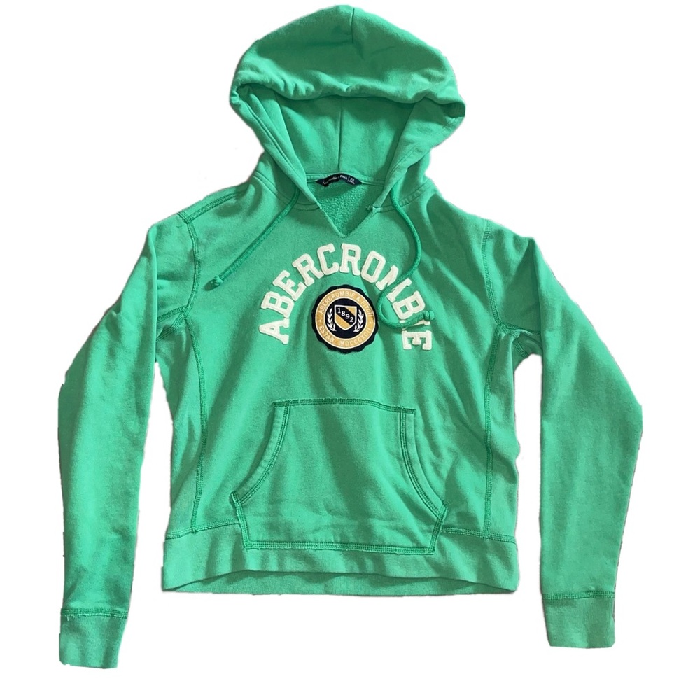 Abercrombie & Fitch Hooded Sweatshirt Green Women’s Size XS